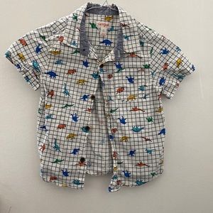 Boy’s Dino short sleeve button down